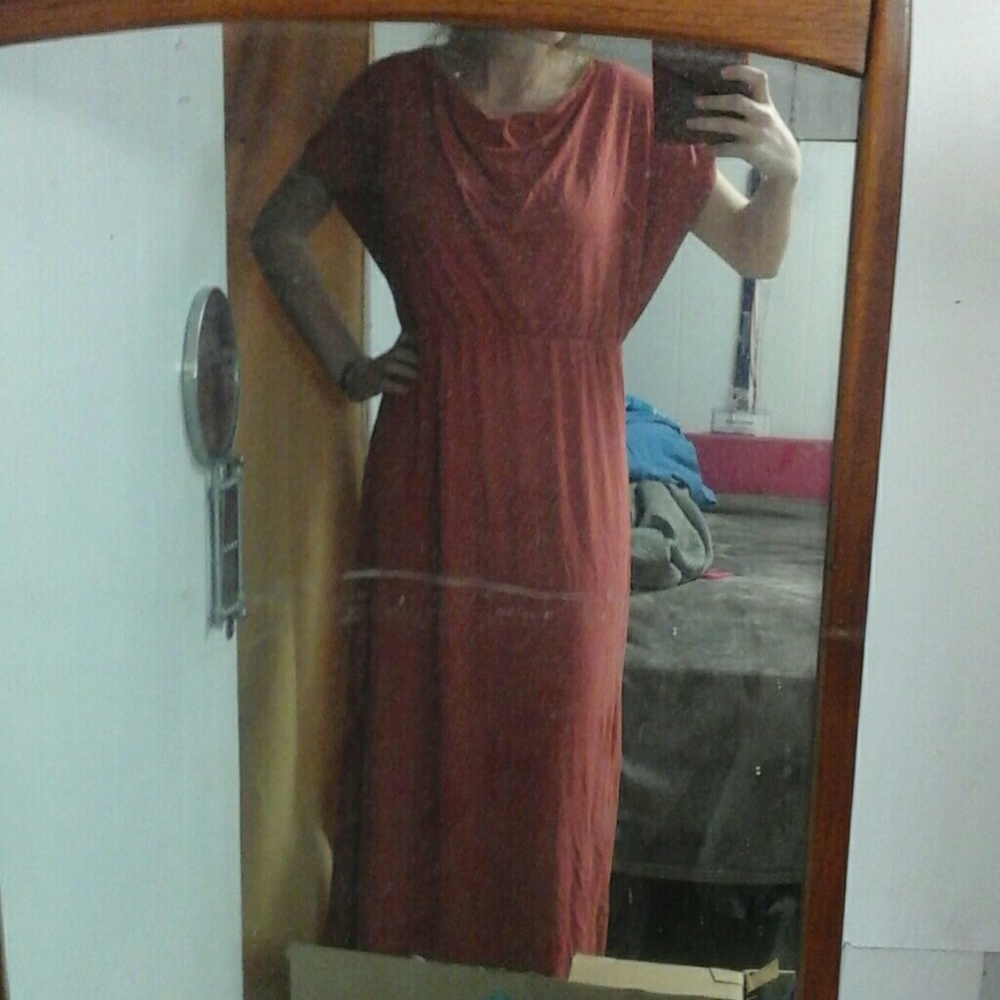 Light burgundy dress